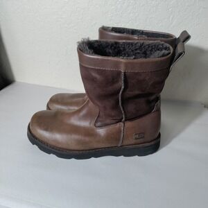 UGG Brown Leather and Suede Men's Boots